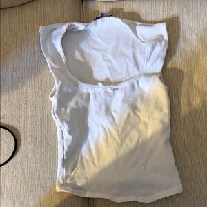 ZARA White Sleeveless Top